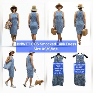 BNWTT COS Smocked Tank Dress Size XS/S/M/L